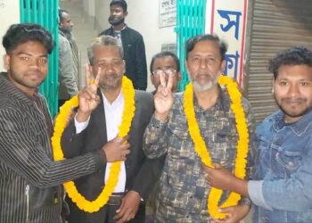 রাজবাড়ী প্রেসক্লাবের সভাপতি কুদ্দুস বাবু, সম্পাদক হিরণ