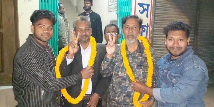 রাজবাড়ী প্রেসক্লাবের সভাপতি কুদ্দুস বাবু, সম্পাদক হিরণ