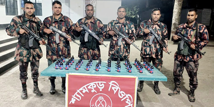 ঝিনাইদহ সীমান্ত দিয়ে ভারতে অনুপ্রবেশের চেষ্টাকালে আটক ৬