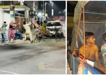 উত্তরায় প্রকাশ্যে দম্পতির ওপর হামলা, গণপিটুনি দিয়ে দুজনকে ধরলো স্থানীয়রা