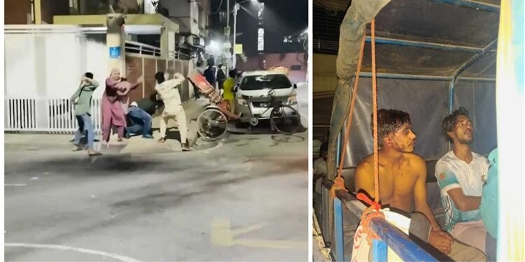 উত্তরায় প্রকাশ্যে দম্পতির ওপর হামলা, গণপিটুনি দিয়ে দুজনকে ধরলো স্থানীয়রা