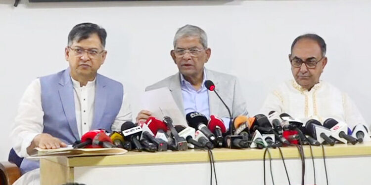 আওয়ামী লীগ নিষিদ্ধ প্রশ্নে ফখরুল বললেন, ‘নো কমেন্ট’