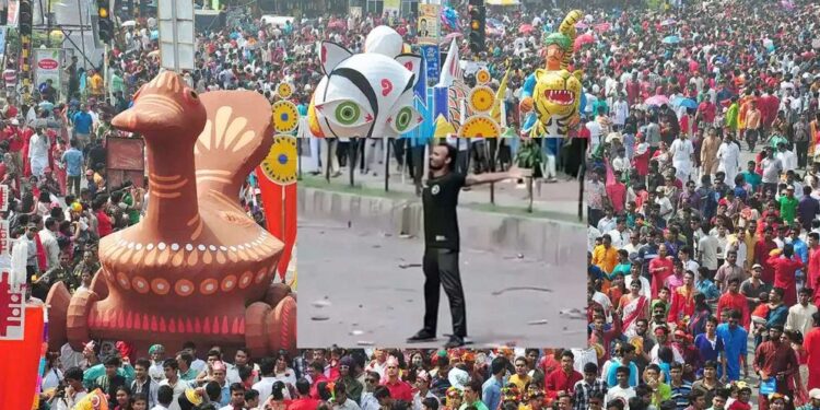 ‘মঙ্গল শোভাযাত্রা’য় থাকবে আবু সাঈদের ভাস্কর্য