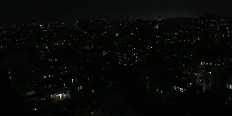 ২৫ মার্চ প্রতীকী ব্ল্যাকআউট