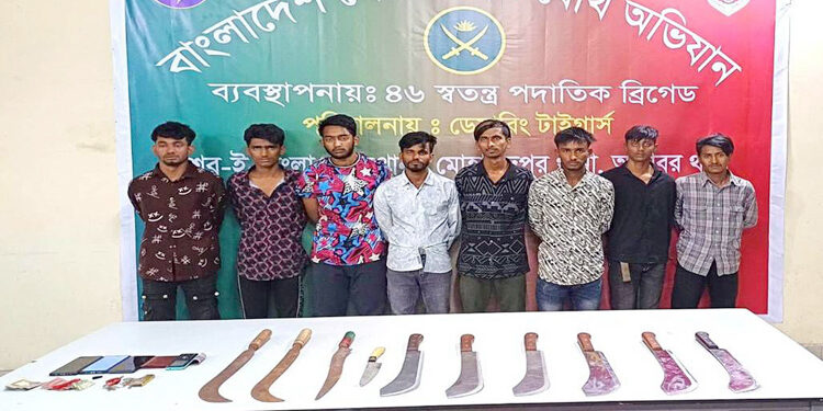 সেনাবাহিনীর অভিযানে গ্রেফতার ৩৮৩ ছিনতাইকারী-চাঁদাবাজ