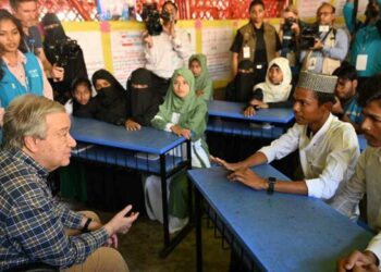 উখিয়া রোহিঙ্গা ক্যাম্পে জাতিসংঘের মহাসচিব