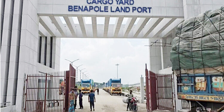 বেনাপোল বন্দরে আমদানি-রপ্তানি শুরু
