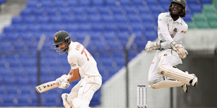দ্বিতীয় টেস্টে ধরাশায়ী জিম্বাবুয়ে, টাইগারদের জয়