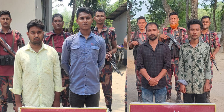 ভারতে প্রবেশের চেষ্টা, সীমান্তে নারী শিশুসহ আটক ৩৯