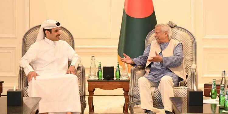 প্রধান উপদেষ্টার সঙ্গে কাতারের জ্বালানি প্রতিমন্ত্রীর সাক্ষাৎ