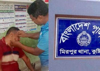 থানায় নেওয়ার পথে দুই পুলিশকে হাতুড়িপেটা করলো আসামি