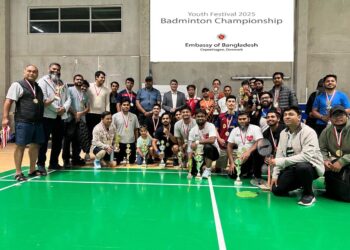 ডেনমার্কে প্রবাসীদের অংশগ্রহণে ব্যাডমিন্টন টুর্নামেন্ট অনুষ্ঠিত
