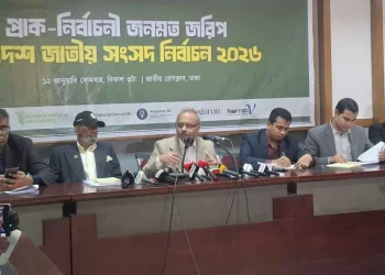 বিএনপিকে চায় ৩৪.৭ শতাংশ, জামায়াতকে ৩৩.৬