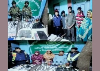 শিবপুরে যৌথবাহিনীর অভিযানে বিপুল পরিমাণ অস্ত্র-মাদক উদ্ধার, গ্রেপ্তার ৭