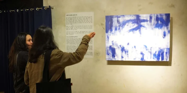 চলছে শিল্পী রাসেল চৌধুরীর একক শিল্পকর্ম প্রদর্শনী