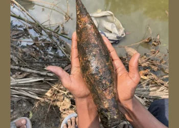 খাল খননের সময় মিলল মর্টার শেল, এলাকাজুড়ে আতঙ্ক