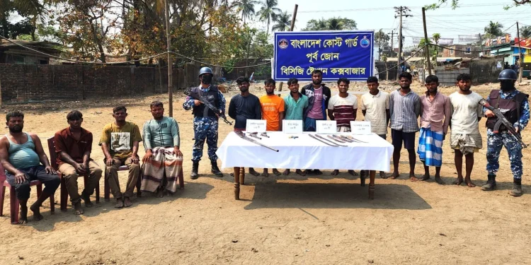 কক্সবাজারে কোস্ট গার্ডের অভিযানে জিম্মি থাকা ৪ জেলে উদ্ধার, গ্রেপ্তার ৮