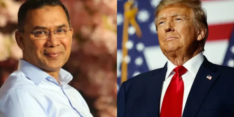 প্রধানমন্ত্রী তারেক রহমানকে অভিনন্দন জানিয়ে ট্রাম্পের চিঠি