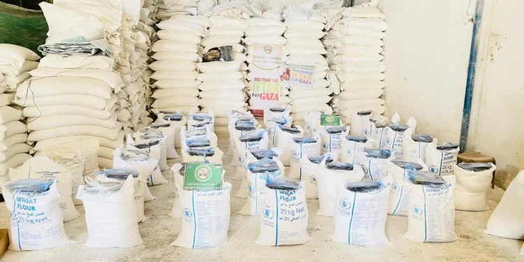 গাজায় রমজানে ১০ হাজার পরিবারের মধ্যে হাফেজ্জীর আটা বিতরণ