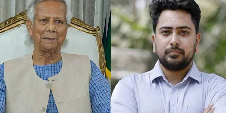 নাহিদ ইসলামকে প্রধান উপদেষ্টার বার্তা