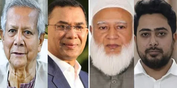 তারেক রহমান, শফিকুর রহমান ও নাহিদ ইসলামকে প্রধান উপদেষ্টার ফোন