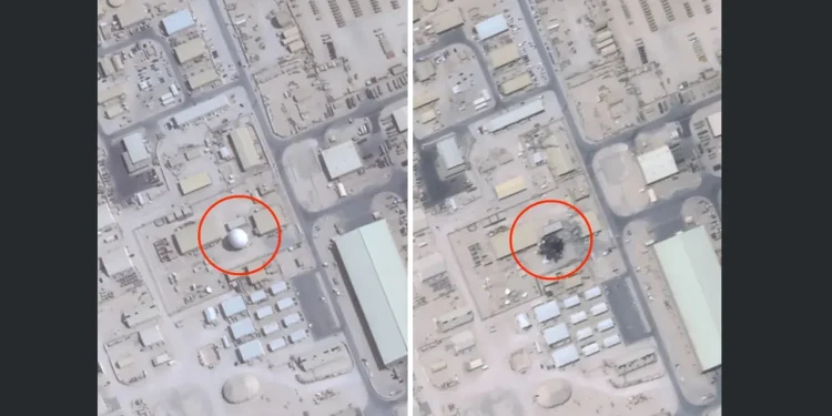 কাতারের আল-উদেইদ বিমানঘাঁটিতে ইরানের হামলা