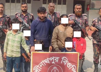 বিজিবির অভিযান সাত ভারতীয় নাগরিকসহ আটক ১১